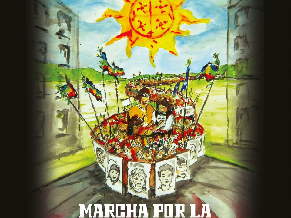 Marcha Mapuche en Santiago 2013